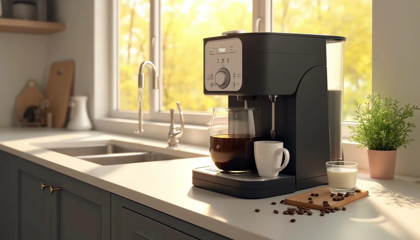 Uncover the convenience and efficiency of an all-in-one coffee maker that transforms your coffee bre