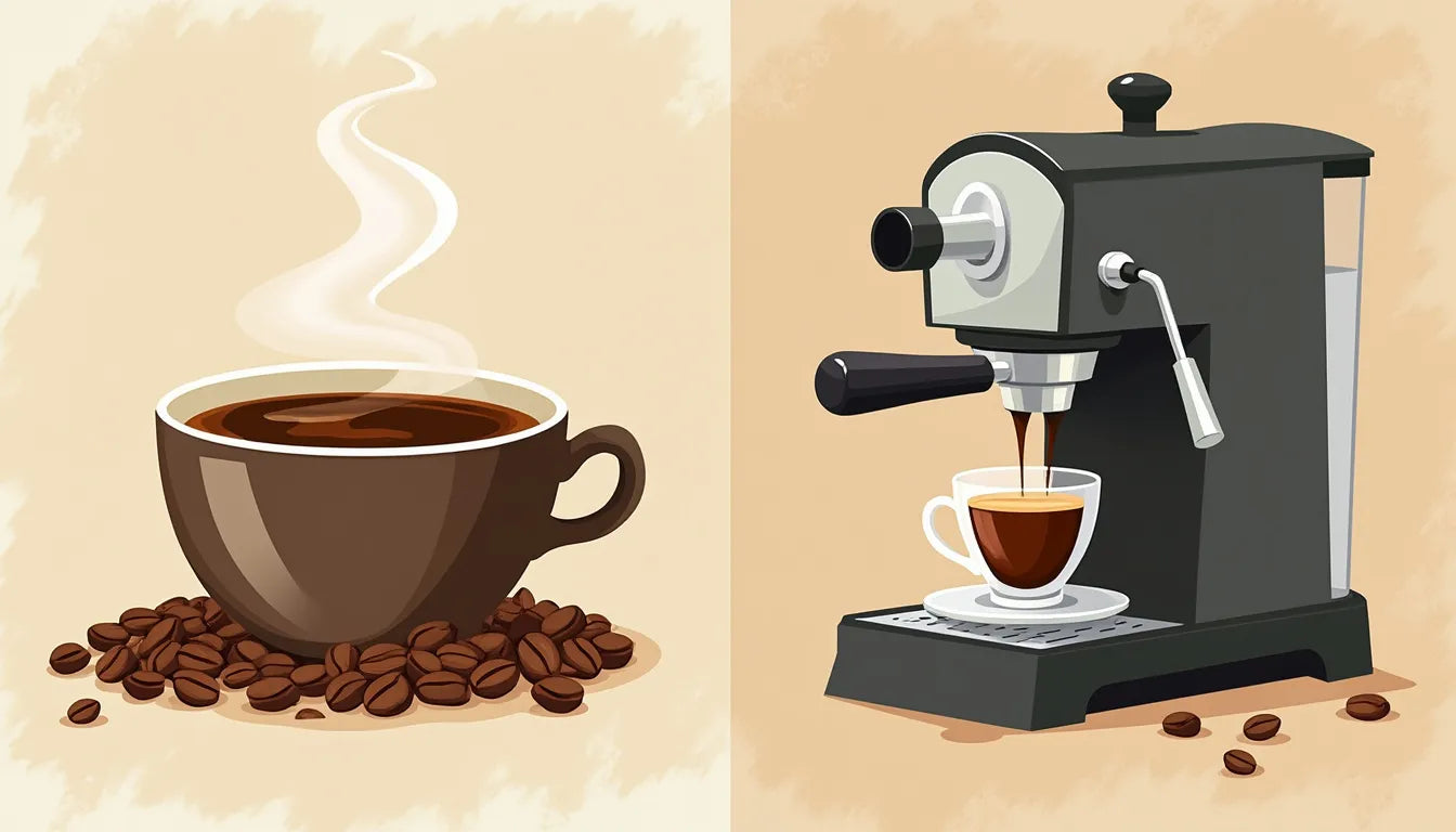 Discover the key differences between coffee and espresso, including flavor profiles, brewing methods