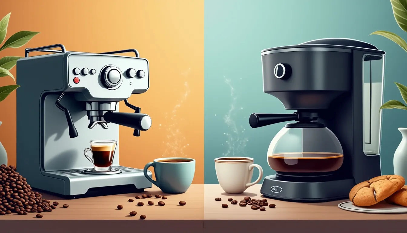 Delve into the key differences between an espresso machine and a coffee maker to make an informed ch