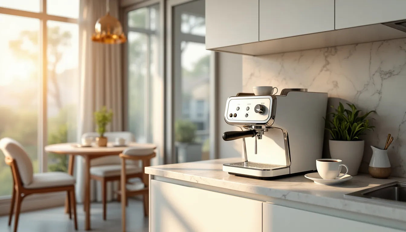 Discover how to choose the perfect white espresso machine for your kitchen, balancing aesthetics and