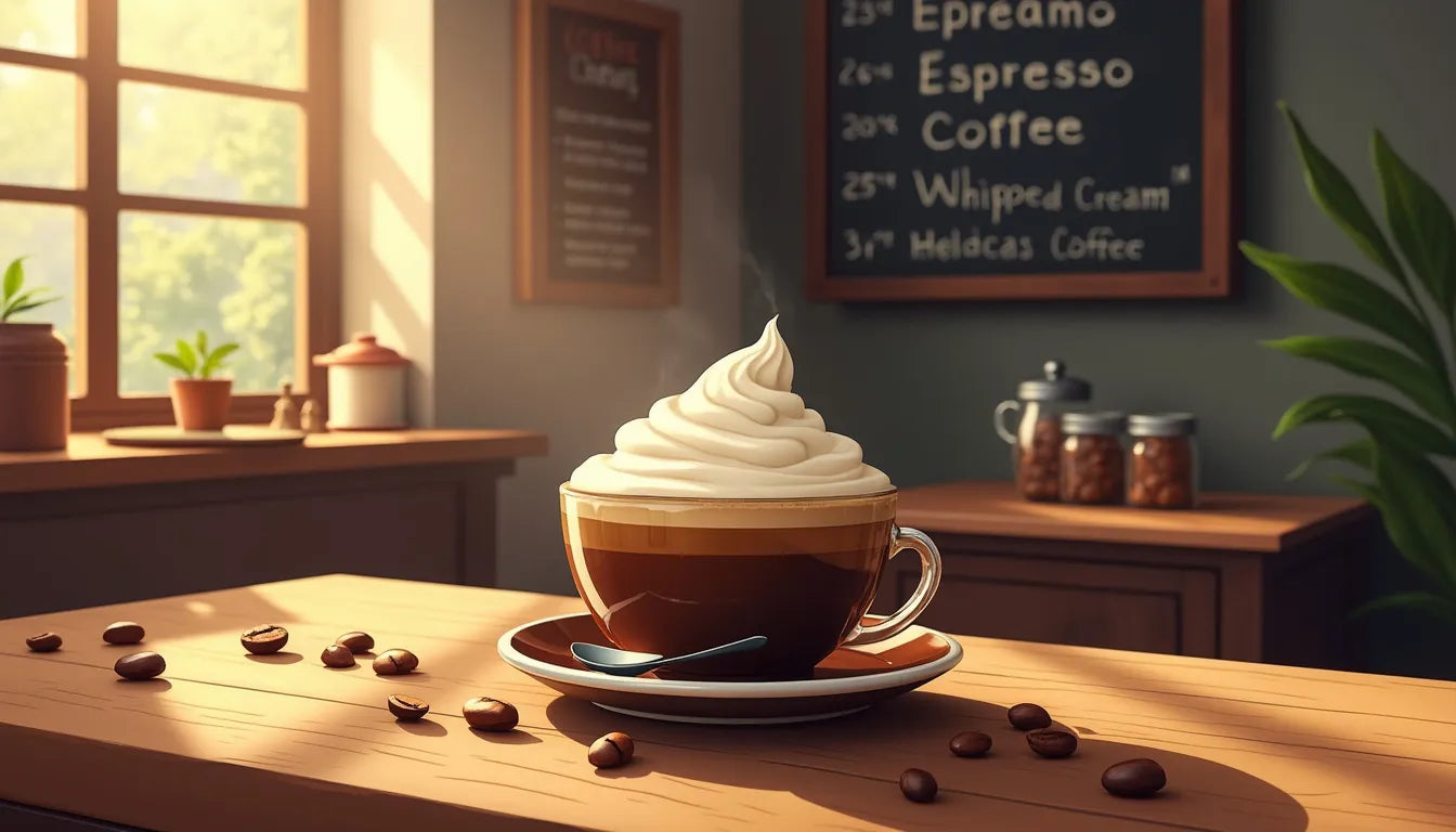 Discover the joy of espresso with whipped cream, transforming your coffee experience into a delightf