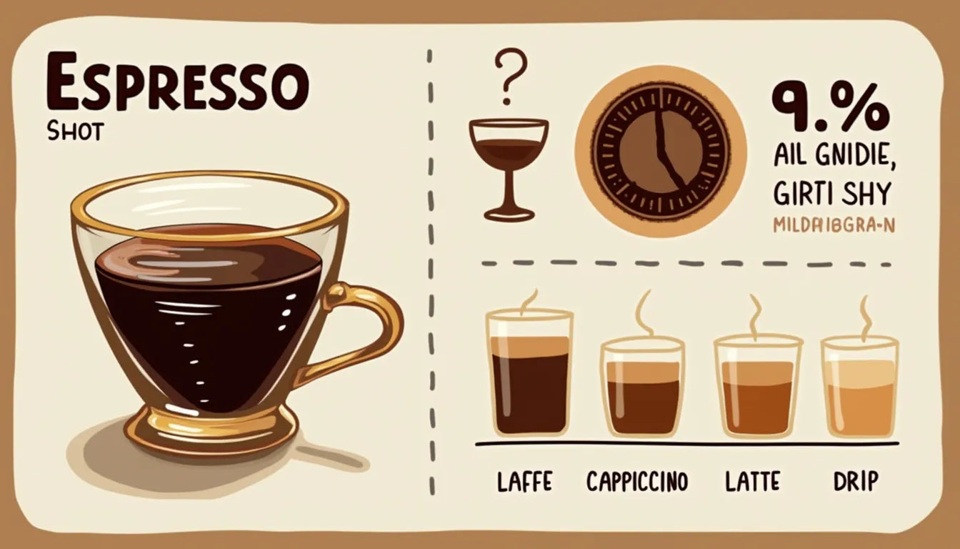 Discover how much caffeine is in a shot of espresso and how it compares to your daily coffee fix. Ge