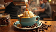 Discover the exquisite blend of ice cream with espresso – a perfect harmony that tantalizes your tas