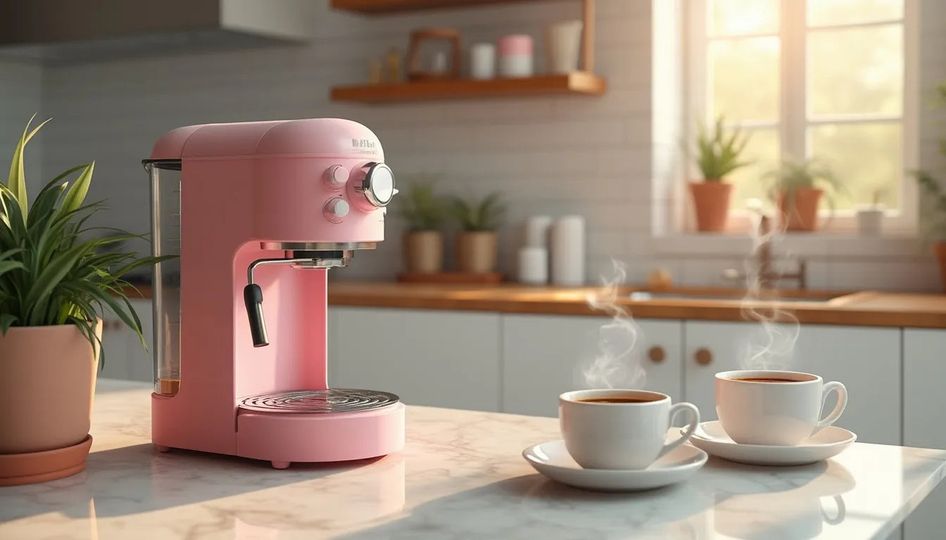 Discover why a pink coffee maker is the ultimate kitchen accessory, blending style and functionality