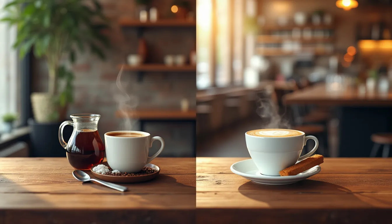 Learn what sets coffee and espresso apart in brewing methods, flavor intensity, and caffeine content