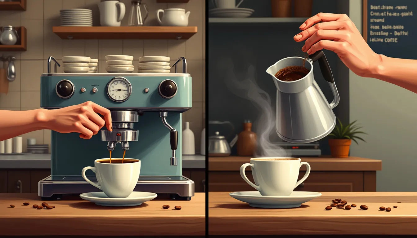 Discover what's the difference between espresso and coffee, from their unique preparation methods to